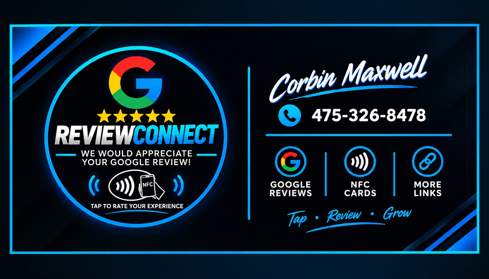 Review Connect Google review NFC tap card